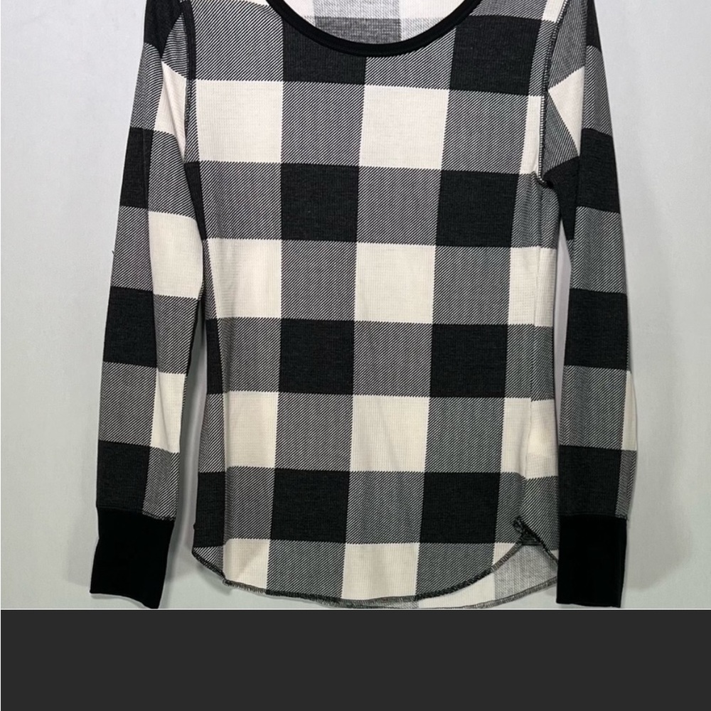 NWT Old Navy Waffle Shirt Black & White Size XSmall - Picture 11 of 11